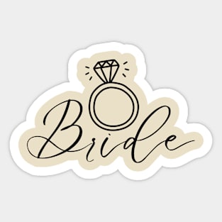 Bride Sticker